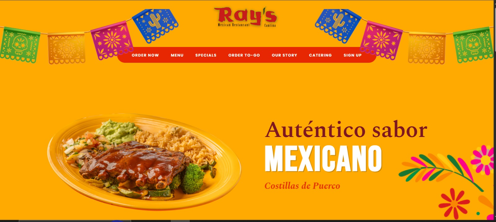 Landing Page para restaurante - Diseño web profesional por Nexus Digital